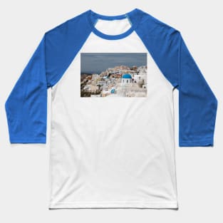 Santorini Delight Baseball T-Shirt